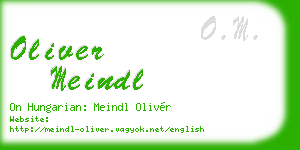 oliver meindl business card